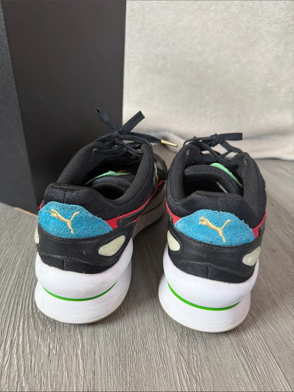 PUMA Street Rider Unity Black Red Green Sneakers